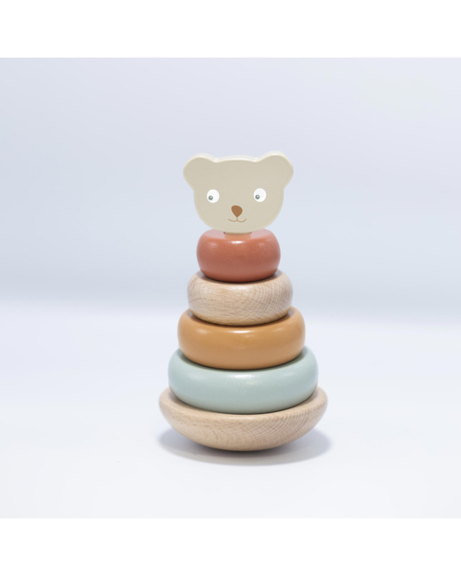 Pyramide empilable pour bébé en bois FSC®