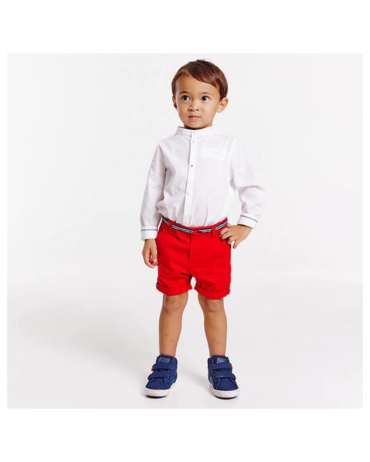 Short en piqué de coton