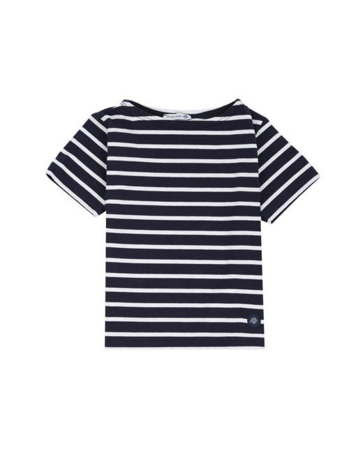 Marinière enfant - coton léger - Navire/Blanc