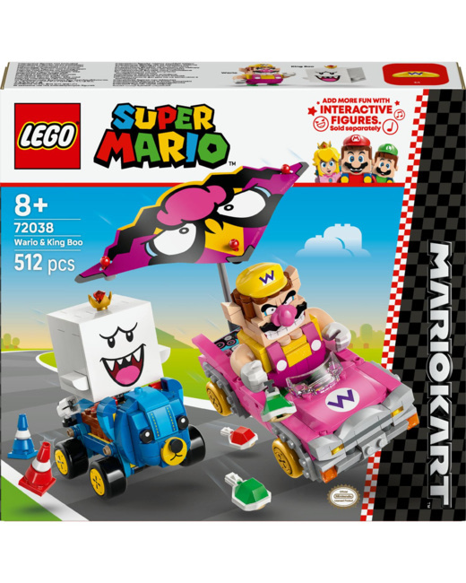 Wario et Roi Boo Super Mario