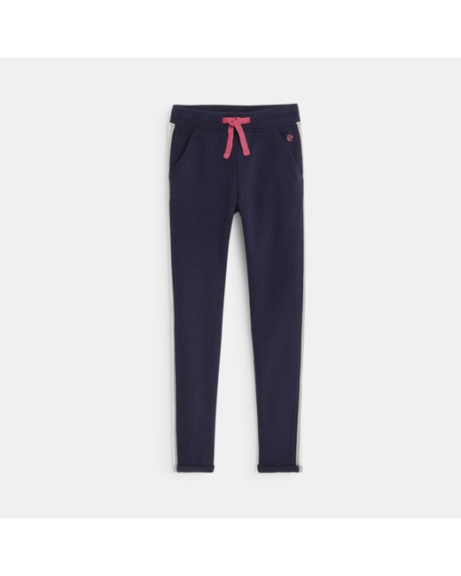 Pantalon de jogging en molleton bleu fille