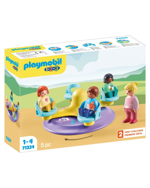 Playmobil 1.2.3 - Enfants et tourniquet