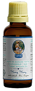 Huile massage ventre bébé Ylang Ylang
