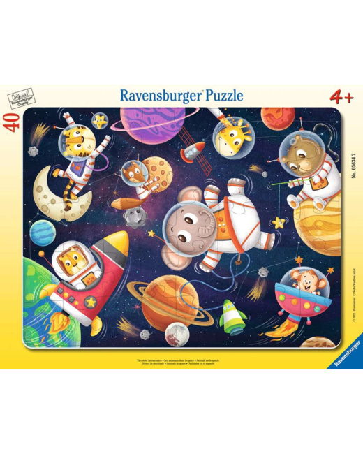 Puzzle Les animaux dans l'espace - de 4 ans