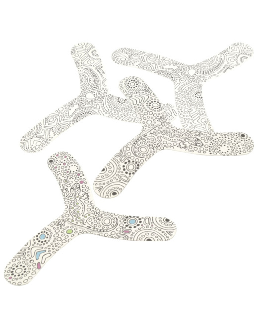 Lot de 4 boomerangs MyFibo