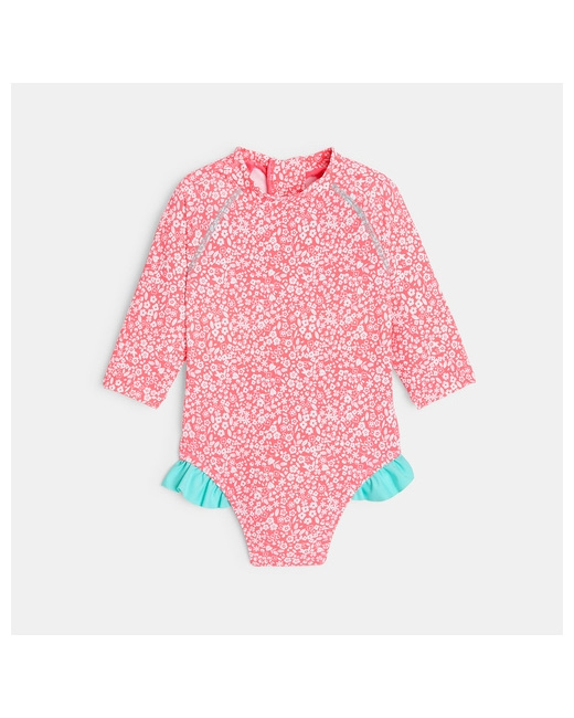 Combi anti UV imprimé fleuri