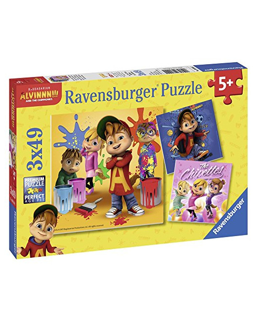 Puzzle - Alvin et les Chipmunks - 3x49 pièces