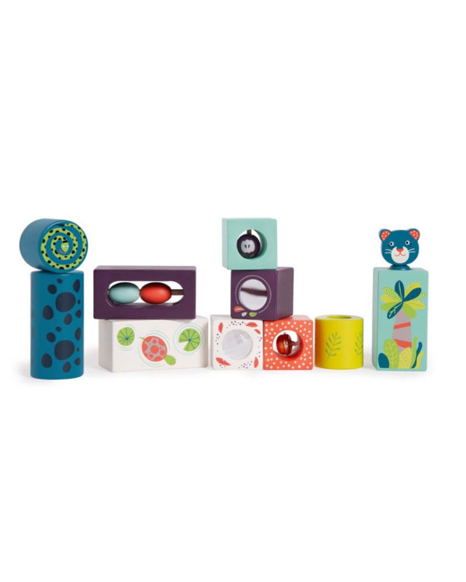 Cubes d'activités Dans La Jungle