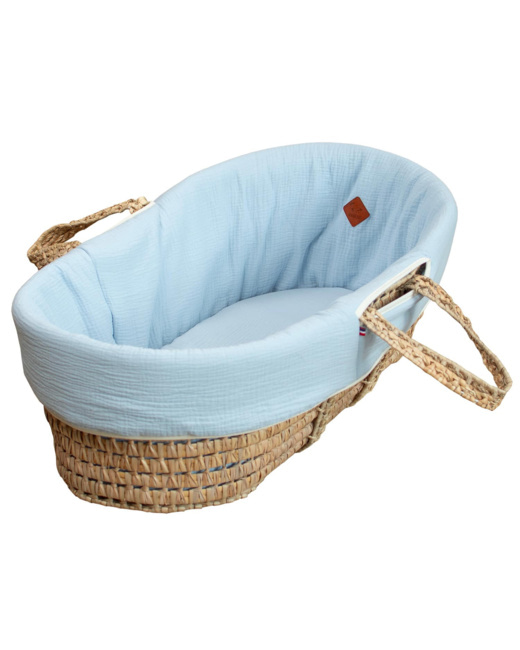 Habillage de couffin en gaze de coton, Jeanne