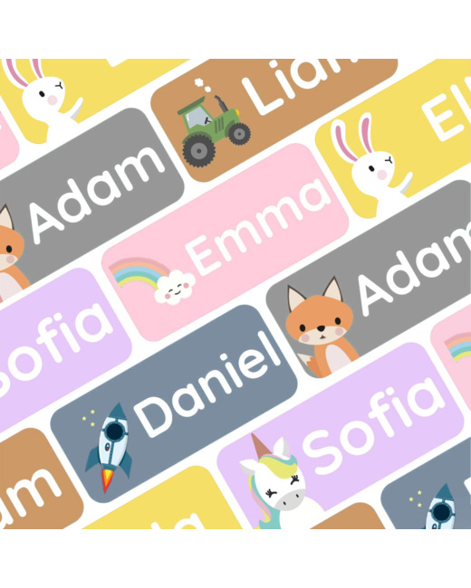 56 étiquettes thermocollantes personnalisées