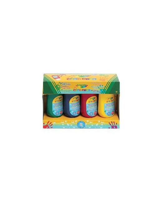 Peinture au doigt lavable - 4 bidons
