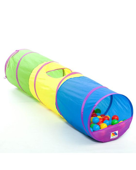 Tunnel pliable pour enfants avec 25 balles
