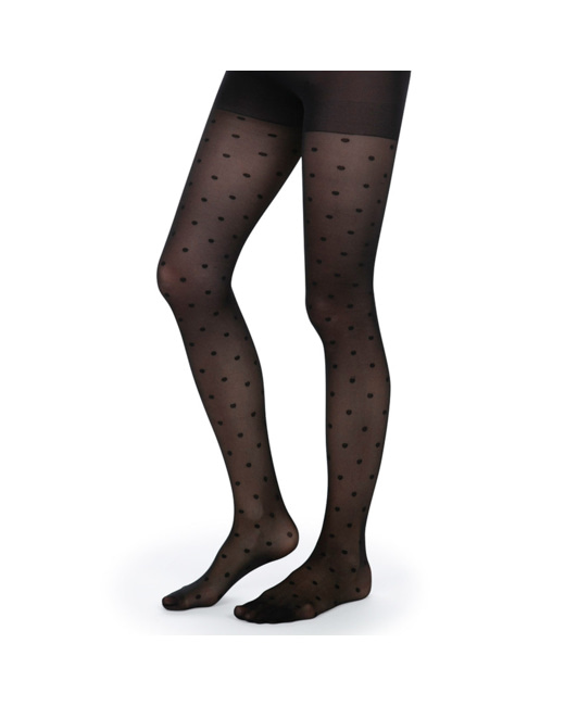 Collants de grossesse 30 deniers à pois all-over