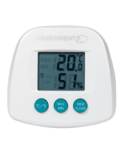 BEBECONFORT Thermomètre Hygromètre, Mesure la Température et L’humidité,  Convient dès la Naissance, 1 Unité
