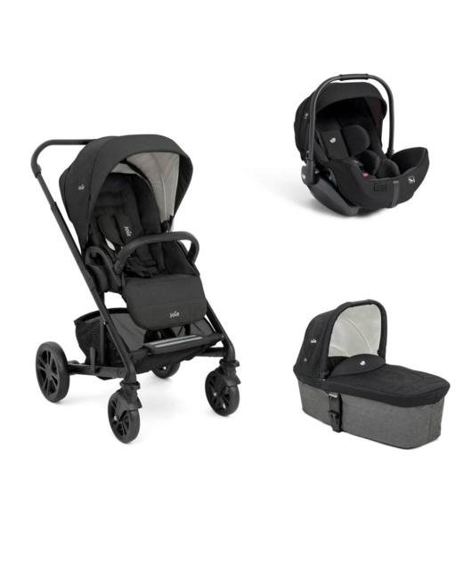 Poussette Trio chrome + Siège auto i-Level Pro + Nacelle chrome
