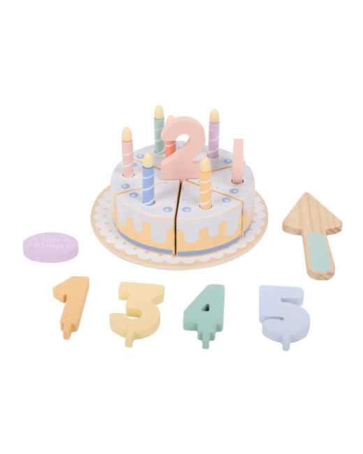 Gâteau d'anniversaire en bois