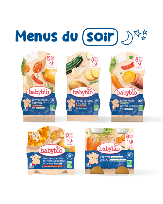 Pack repas bébé soir 8-12 mois