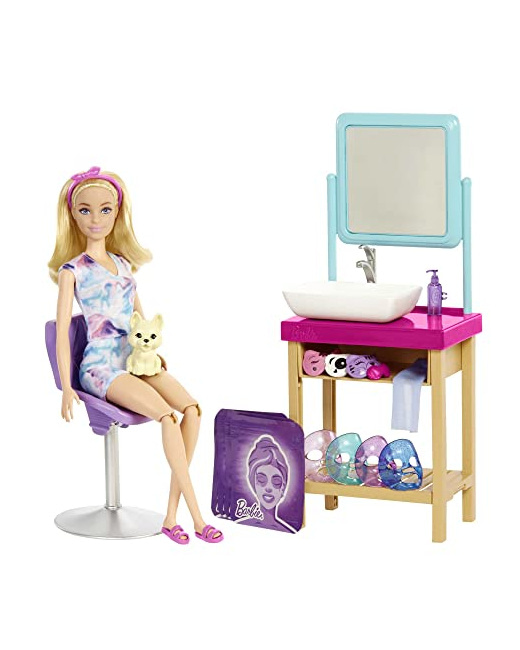 Barbie - Coffret Spa et masque paillettes