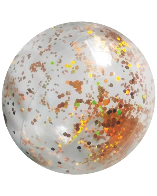 Ballon gonflable Pailleté or