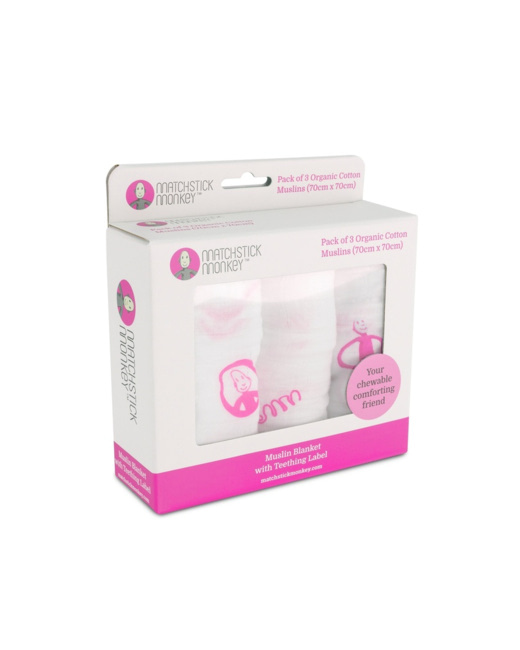 Pack de 3 langes en coton organique