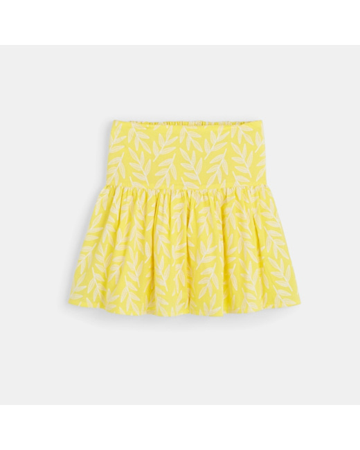Jupe évasée jaune fille