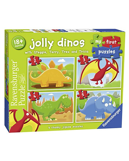 Puzzle - Mon premier puzzle - Jolly Dinosaurs - 2, 3, 4 et 5 pièces