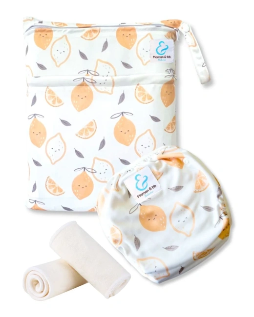 Kit Baignade bébé - Couche maillot de bain lavable + sac imperméable + inserts
