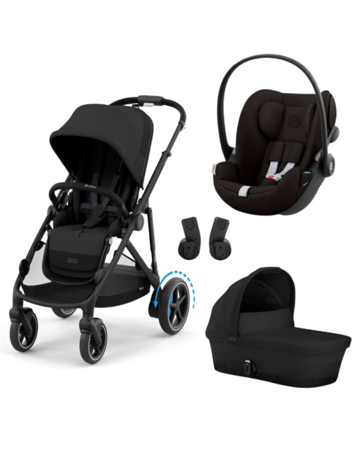 Poussette Trio e-Gazelle S + Siège auto Cloud g i-Size + Nacelle S