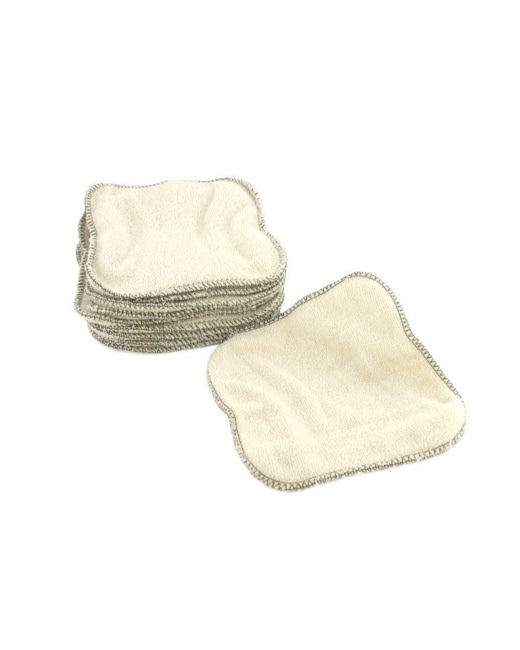 Lingettes lavables en coton biologique
