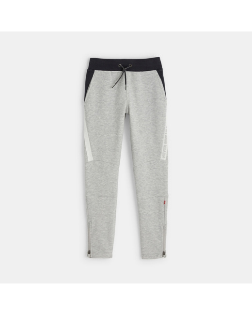 Pantalon de jogging bicolore gris garçon