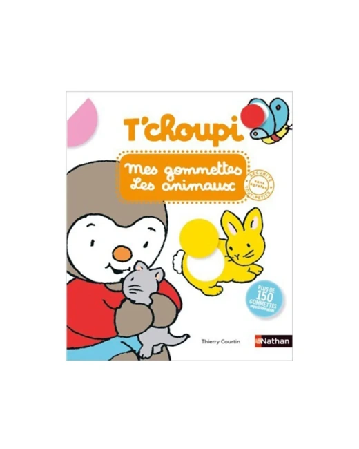 Livre T'choupi Mes gommettes les animaux