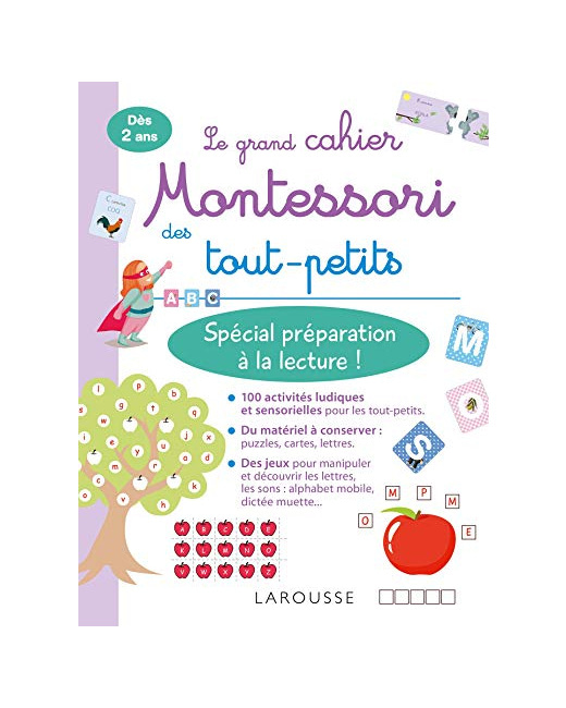 Mon grand cahier Montessori des tout-petits Spécial préparation à la lecture