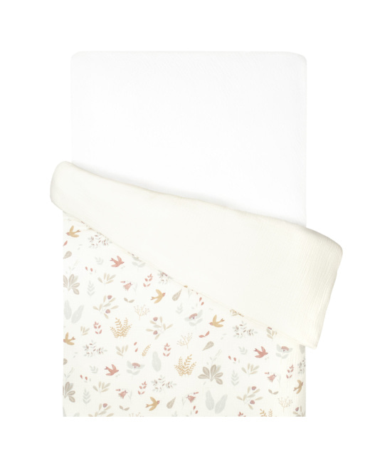 Housse de couette réversible en gaze de coton, Aube