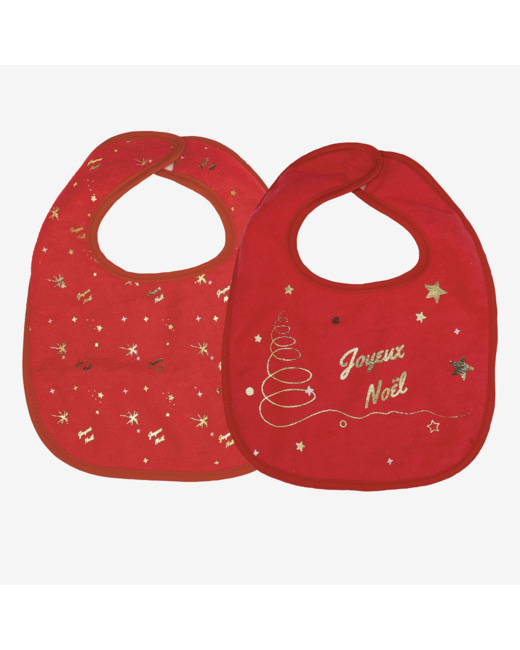 Lot de 2 bavoirs 1er âge