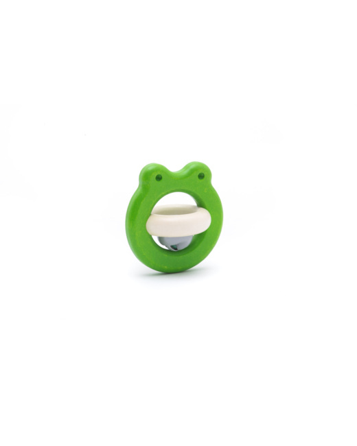 Jouet en bois - Hochet grenouille en bois
