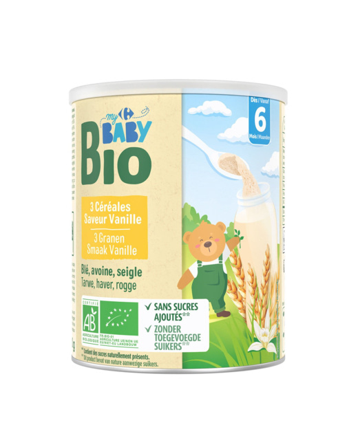 Céréales bébé bio - Saveur vanille