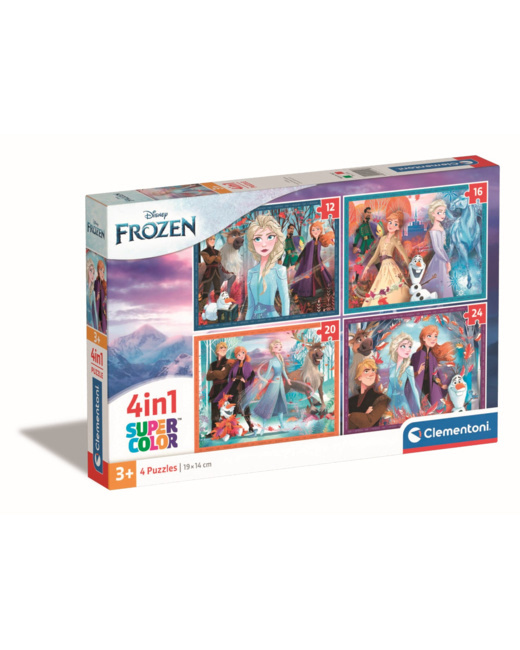 Puzzle Disney Frozen - 1x12 + 1x16 + 1x20 + 1x24 pièces