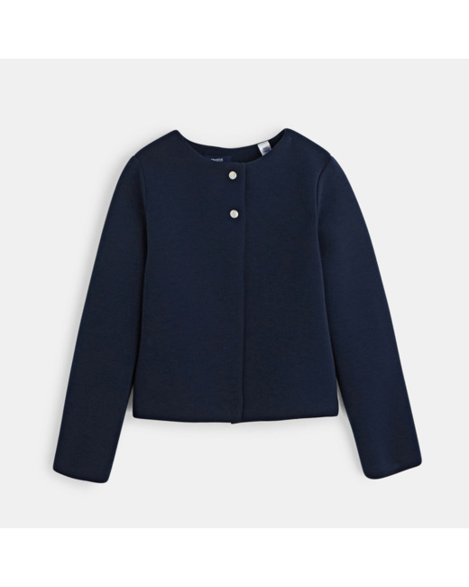 Veste en molleton bleu fille