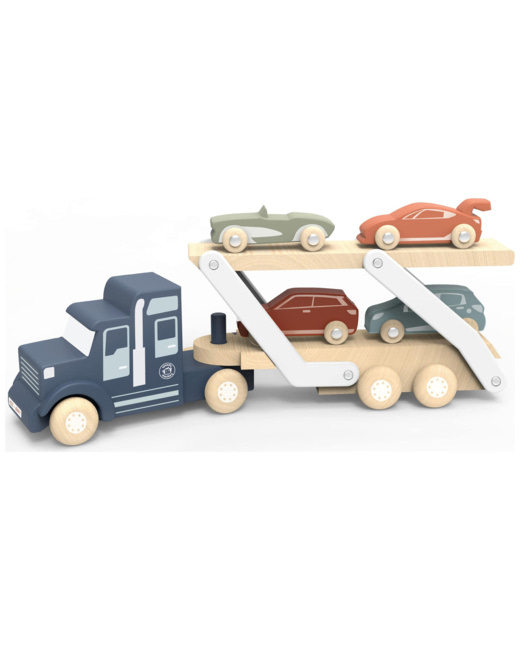 Camion transporteur avec 4 voitures