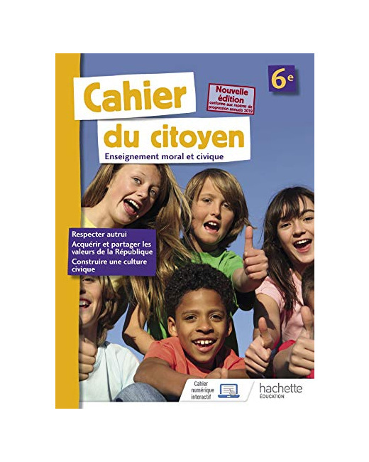 Cahier du citoyen 6e - éd. 2019