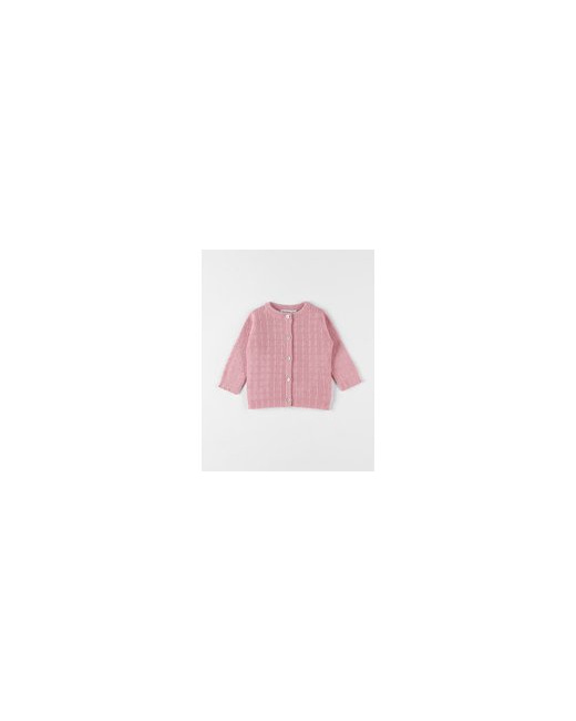 Cardigan en tricot tressé