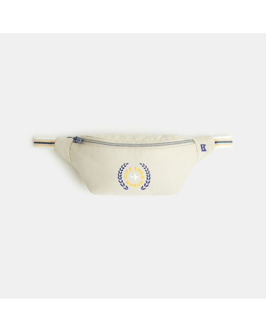 Sac banane en toile beige garçon