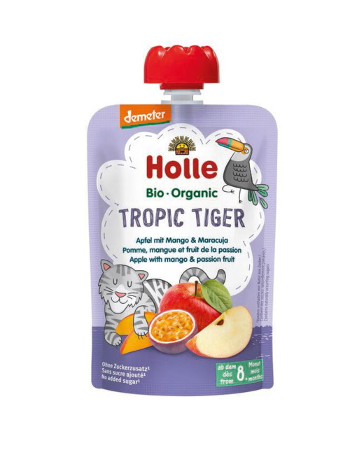 Gourde Tropic Tiger - pomme, mangue et fruit de la passion