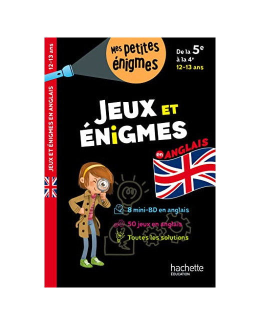 Jeux et énigmes en anglais De la 5e à la 4e - Cahier de vacances 2023