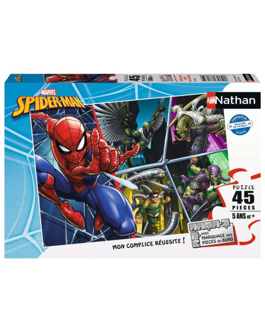 Puzzle Spider-man contre les méchants - de 5 ans