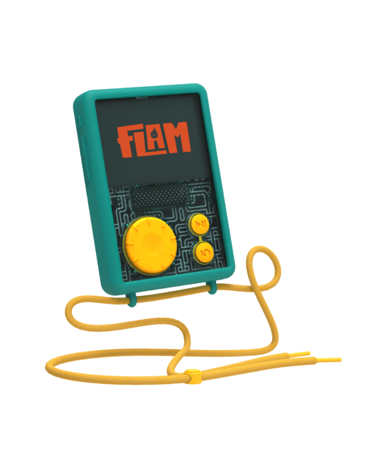 Baladeur FLAM avec coque verte incluse - Pour les enfants dès 7 ans