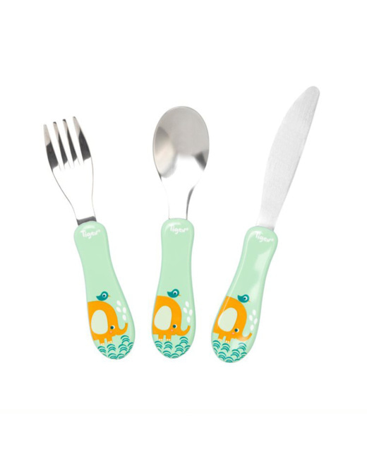 Set de 3 couverts en inox