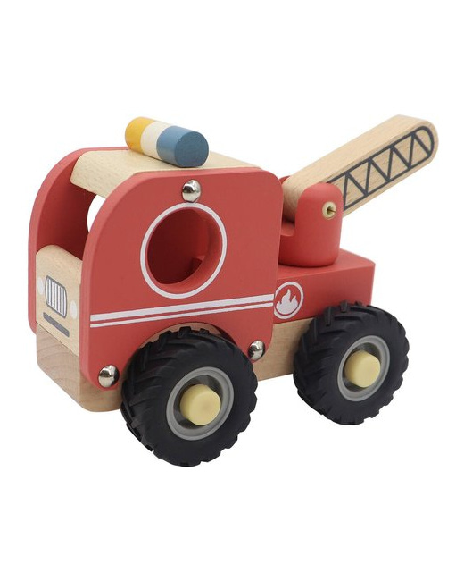 Camion de pompier en bois