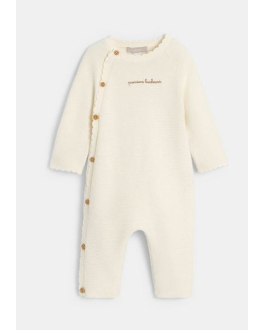 Combinaison longue maille tricot bébé fille