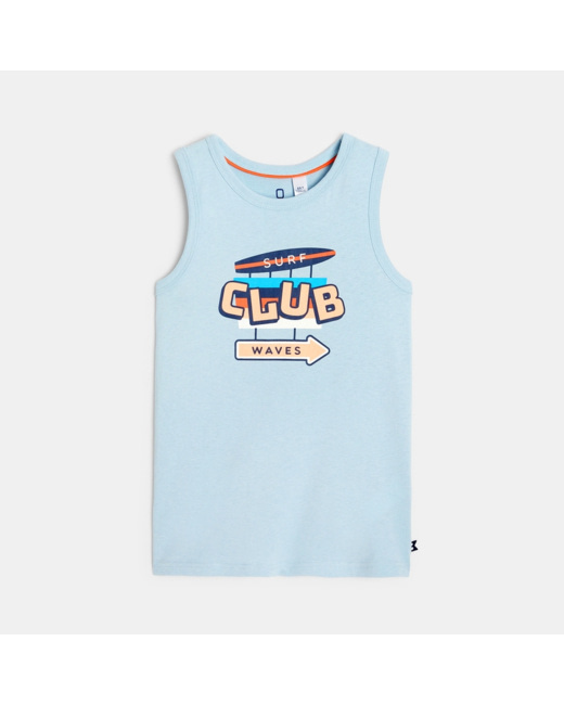 Débardeur surf bleu garçon